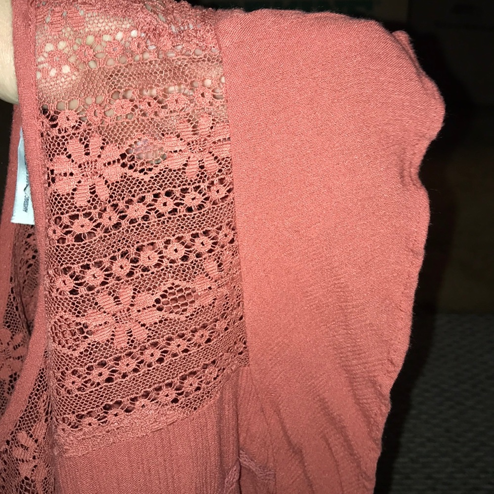Rusty Colored Lace Top - Picture 6 of 8